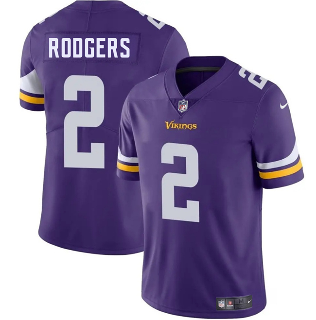 Men's Purple Minnesota Vikings #2 Isaiah Rodgers 2025 Vapor Untouchable Limited Stitched Jersey